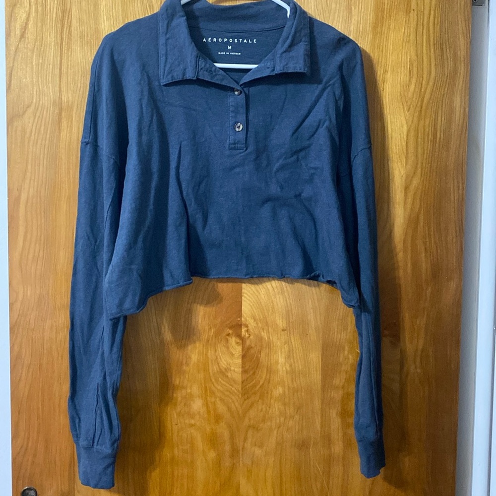 Aeropostale Long Sleeve Crop Top